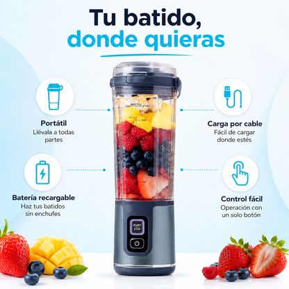 Prepara tus batidos donde quieras, sin cargar con una licuadora grande